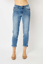 Load image into Gallery viewer, Judy Blue Cuffed Hem Mid Rise Slim Jeans