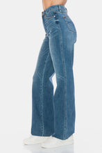 Load image into Gallery viewer, Judy Blue Full Size Tummy Control Cut Raw Hem Straight Jeans