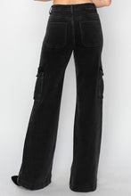 Load image into Gallery viewer, Risen Full Size High Rise Wide Leg Cargo Jeans