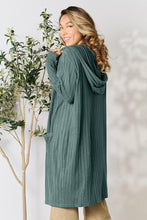 Load image into Gallery viewer, Basic Bae Ribbed Open Front Long Sleeve Cardigan