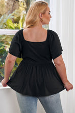 Load image into Gallery viewer, Sweetheart Neck Babydoll Blouse - Curvy