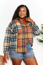 Load image into Gallery viewer, Double Take Plaid Shirt Jacket with Breast Pockets