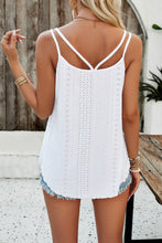 Load image into Gallery viewer, Eyelet V-Neck Double Strap Cami