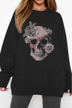 Load image into Gallery viewer, Simply Love SKULL Graphic Sweatshirt