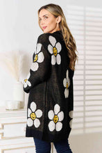 Load image into Gallery viewer, Happy Floral Button Down Longline Cardigan