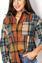 Load image into Gallery viewer, Double Take Plaid Shirt Jacket with Breast Pockets
