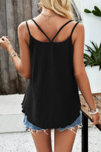 Load image into Gallery viewer, Eyelet V-Neck Double Strap Cami