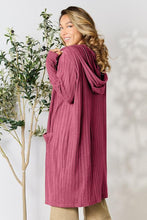 Load image into Gallery viewer, Basic Bae Ribbed Open Front Long Sleeve Cardigan