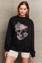 Load image into Gallery viewer, Simply Love SKULL Graphic Sweatshirt