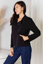 Load image into Gallery viewer, Culture Code Zip-Up Jacket with Pockets - Black