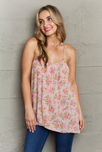 Load image into Gallery viewer, Ninexis Hang Loose Tulip Hem Cami Top in Mauve Floral