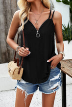 Load image into Gallery viewer, Eyelet V-Neck Double Strap Cami