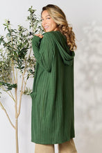 Load image into Gallery viewer, Basic Bae Ribbed Open Front Long Sleeve Cardigan