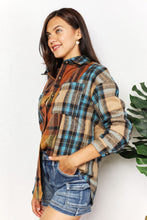 Load image into Gallery viewer, Double Take Plaid Shirt Jacket with Breast Pockets