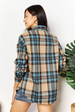 Load image into Gallery viewer, Double Take Plaid Shirt Jacket with Breast Pockets