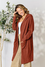 Load image into Gallery viewer, Basic Bae Ribbed Open Front Long Sleeve Cardigan