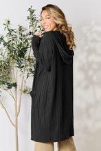 Load image into Gallery viewer, Basic Bae Ribbed Open Front Long Sleeve Cardigan