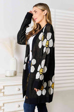 Load image into Gallery viewer, Happy Floral Button Down Longline Cardigan