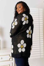 Load image into Gallery viewer, Happy Floral Button Down Longline Cardigan