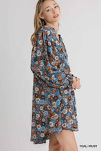 Load image into Gallery viewer, Bohemian Floral Babydoll Dress - Womens
