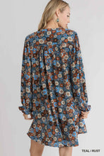 Load image into Gallery viewer, Bohemian Floral Babydoll Dress - Womens