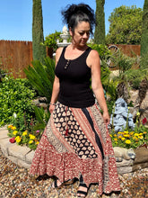 Load image into Gallery viewer, Boho Maxi Skirt with Print - Women's