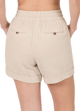 Load image into Gallery viewer, Zenana Linen Drawstring Waist Shorts with Pockets