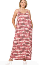 Load image into Gallery viewer, Stars and Stripes Cami Maxi Dress - Curvy