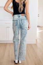 Load image into Gallery viewer, Judy Blue Dory High Waist Mineral Wash Raw Hem Wide Leg Jeans