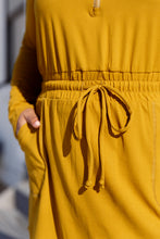 Load image into Gallery viewer, Getting Out Long Sleeve Hoodie Romper Gold Spice by Rae Mode