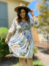 Load image into Gallery viewer, Floral Paisley Boho Dress - Curvy