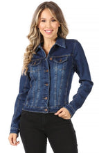 Load image into Gallery viewer, Alicia Denim Jacket with Stretch Fabric