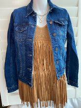 Load image into Gallery viewer, Sleeveless Top with Fringe and Stone - Women's