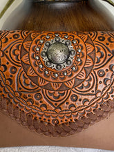 Load image into Gallery viewer, Crossbody / Clutch Purse with Genuine Tooled Leather