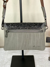 Load image into Gallery viewer, Crossbody / Clutch Purse with Genuine Tooled Leather