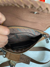 Load image into Gallery viewer, Crossbody / Clutch Purse with Genuine Tooled Leather
