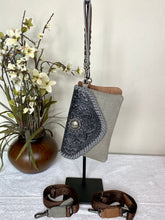 Load image into Gallery viewer, Crossbody / Clutch Purse with Genuine Tooled Leather