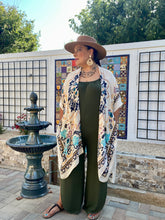 Load image into Gallery viewer, Olive Green Knit Jumpsuit with Side Slits - Women's