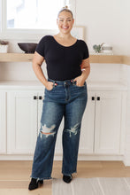 Load image into Gallery viewer, Rose High Rise 90's Straight Jeans by Judy Blue in Dark Wash