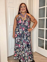 Load image into Gallery viewer, Sugar Skull Halter Dress