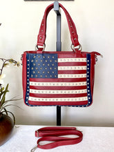 Load image into Gallery viewer, USA Flag Concealed Carry Handbag - Red