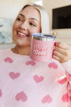 Load image into Gallery viewer, You're The Best 14 Oz Double Walled Valentine Travel Mug