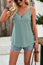 Load image into Gallery viewer, Eyelet V-Neck Double Strap Cami