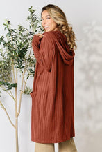 Load image into Gallery viewer, Basic Bae Ribbed Open Front Long Sleeve Cardigan
