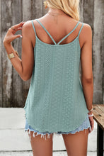 Load image into Gallery viewer, Eyelet V-Neck Double Strap Cami
