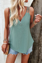 Load image into Gallery viewer, Eyelet V-Neck Double Strap Cami