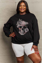 Load image into Gallery viewer, Simply Love SKULL Graphic Sweatshirt