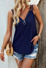 Load image into Gallery viewer, Eyelet V-Neck Double Strap Cami
