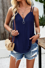 Load image into Gallery viewer, Eyelet V-Neck Double Strap Cami
