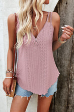 Load image into Gallery viewer, Eyelet V-Neck Double Strap Cami